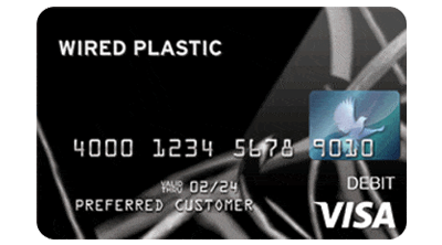 Wired Plastic Visa Prepaid Card